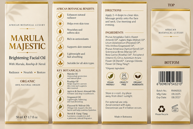 Marula Majestic Brightening Facial Oil